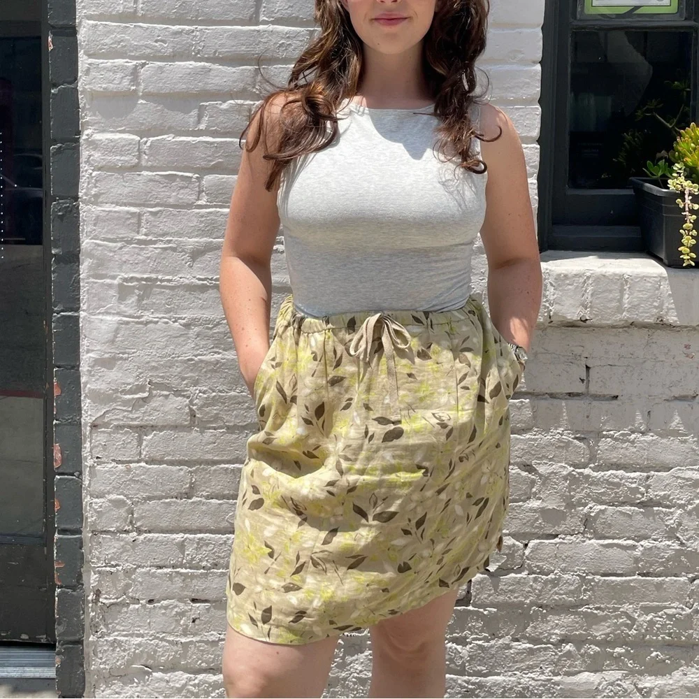 Ann Taylor linen skirt sz 12 🤍